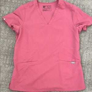 FIGS Women's Pink Scrub Top